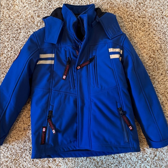 Blue Jacket with Reflective Stripes - Picture 2 of 12
